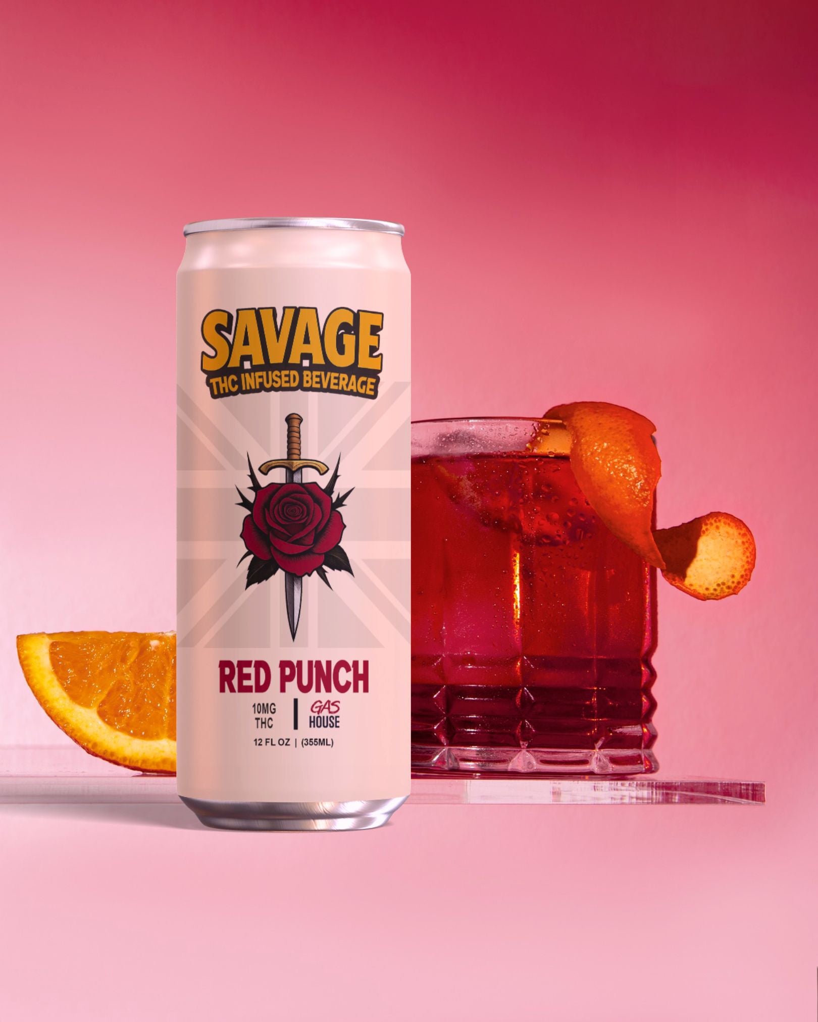 Savage Hemp THC-Infused Beverage Red Punch